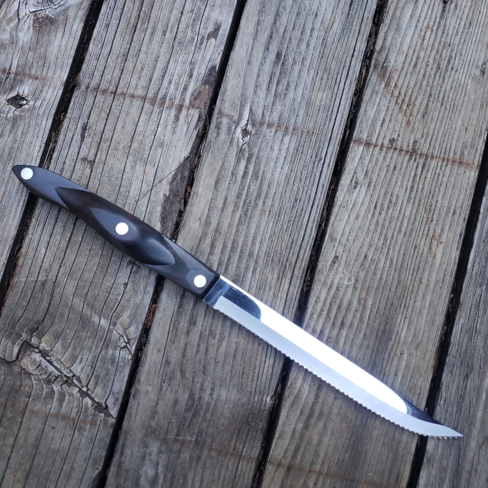 CUTCO 6-3/4" Petite Carver - Dark Brown Classic Handle- # 1729 - Picture 11 of 13